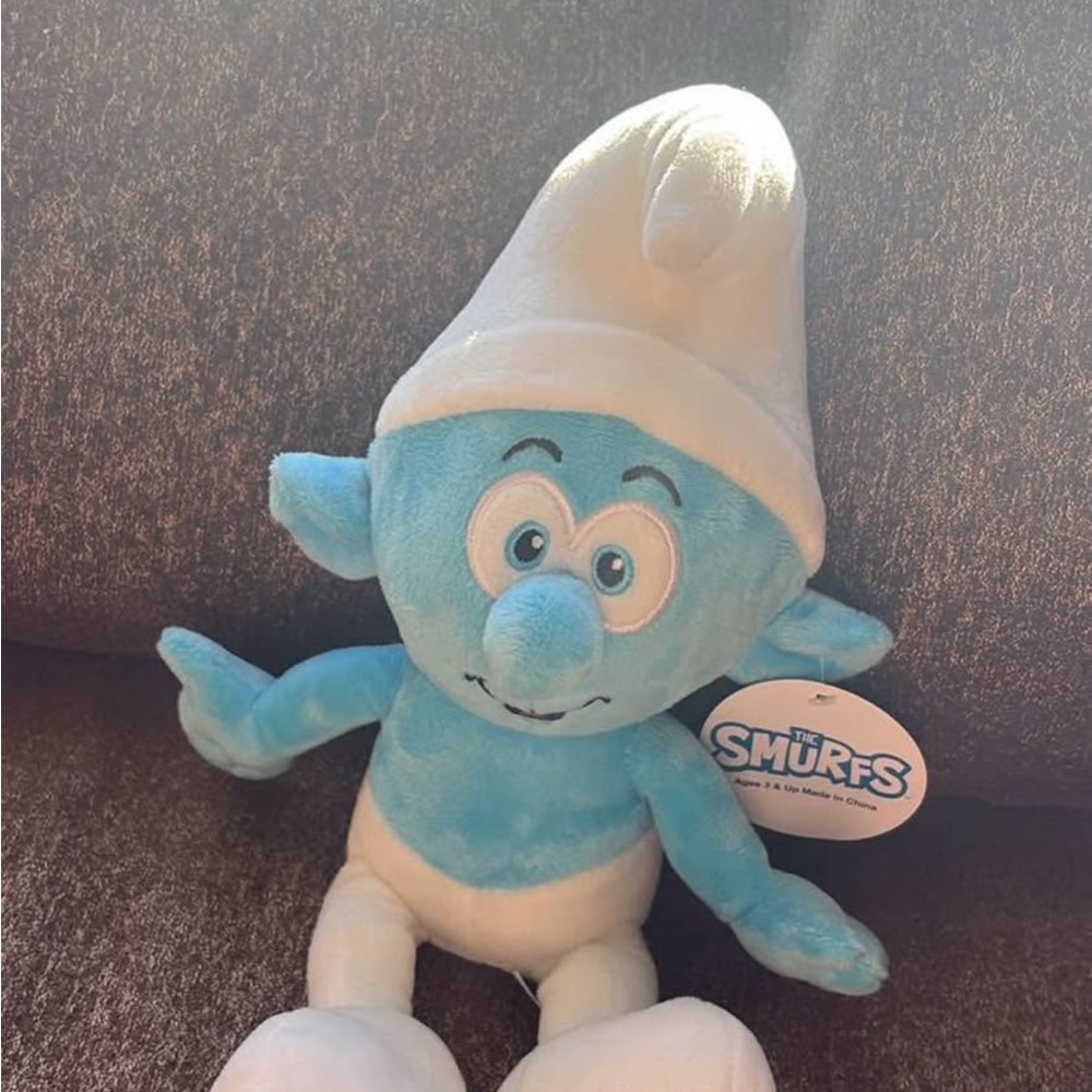 Smurfs Blue and White Stuffed Toy